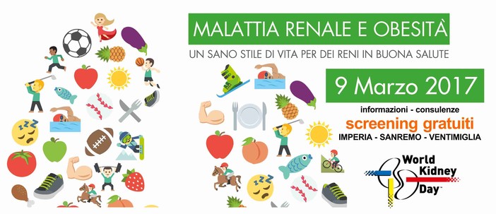 Giornata Mondiale del Rene, oggi screening gratuiti a Imperia, Sanremo e Ventimiglia Giornata Mondiale del Rene, oggi screening gratuiti a Imperia, Sanremo e Ventimiglia