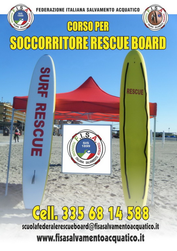 Scuola federale 'Rescue Board' di Sanremo specializza gli assistenti ai bagnanti con la 'Tavola di Salvataggio'