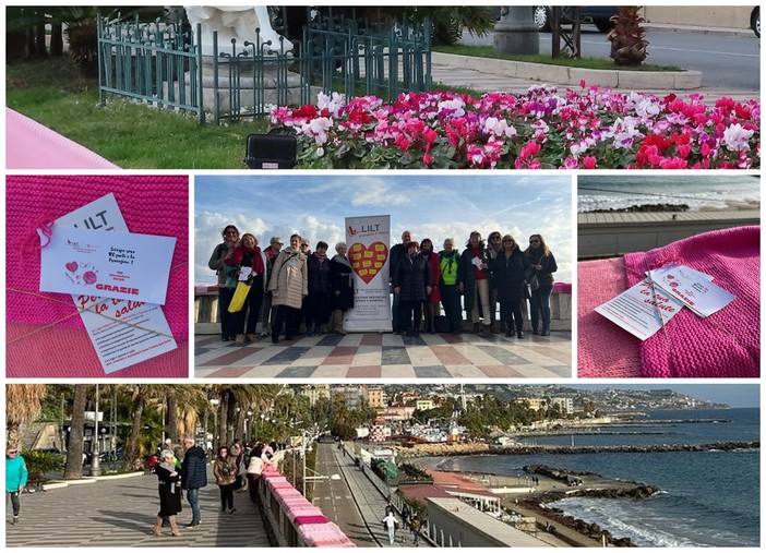 '100 punti per la Prevenzione': in tante da tutta la provincia ieri a Sanremo per srotolare la sciarpa (Foto)