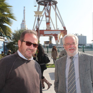 Da sinistra: il presidente Stefano Vinti e il direttore dei lavori Guido Corsi