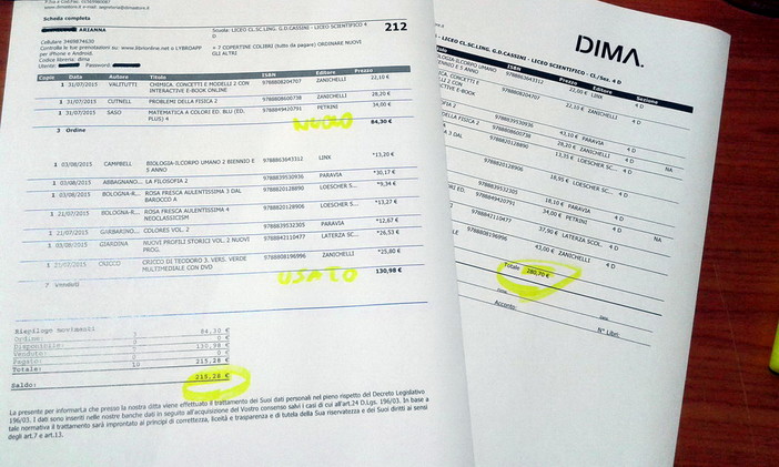 Arianna ha risparmiato subito 65 euro sull'acquisto di libri di testo. Dove? Presso i Dima Point di Sanremo Arianna ha risparmiato subito 65 euro sull'acquisto di libri di testo. Dove? Presso i Dima Point di Sanremo