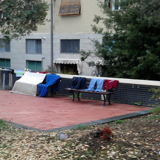 Imperia: l'obiettivo di un nostro lettore ha colto i panni stesi ai Giardini Toscanini