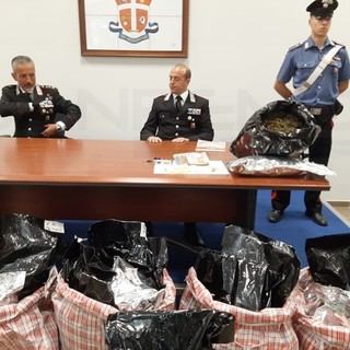 27 kg di marijuana pronti per essere spacciati nei locali notturni anche nell'imperiese: arrestato 33enne dai Carabinieri (Foto e Video)