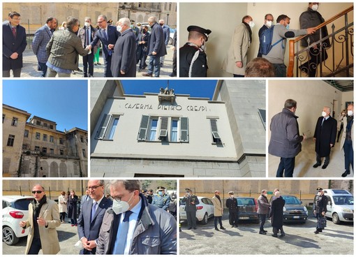 Imperia: riqualificazione Caserma Crespi, sopralluogo del Sindaco e del Sottosegretario Giorgio Mulè (Foto e Video) Imperia: riqualificazione Caserma Crespi, sopralluogo del Sindaco e del Sottosegretario Giorgio Mulè (Foto e Video)