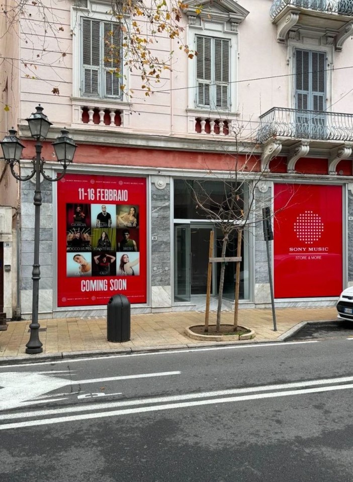 Sanremo: Sony Music Italy torna in città in occasione del Festival, previsto un hub polifunzionale in corso Garibaldi