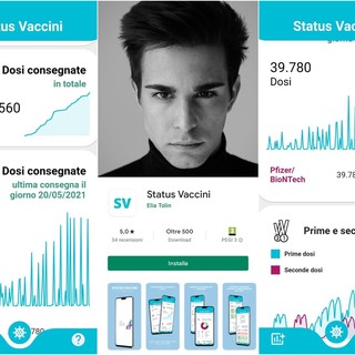 Elia Tolin e la sua app '' Status Vaccini