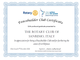 Il Certificato di 'Peacebuilder Club' assegnato al Rotary Club Sanremo (Distretto 2032) Il Certificato di 'Peacebuilder Club' assegnato al Rotary Club Sanremo (Distretto 2032)