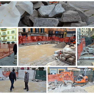 Sanremo: terminerà prima del Festival la prima tranche dei lavori di piazza Eroi di fronte alla statua di Siro Carli (Foto e Video) Sanremo: terminerà prima del Festival la prima tranche dei lavori di piazza Eroi di fronte alla statua di Siro Carli (Foto e Video)