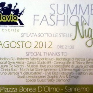 Lunedì prossimo in piazza Borea d'Olmo si svolge la 'Summer Fashion Night' Lunedì prossimo in piazza Borea d'Olmo si svolge la 'Summer Fashion Night'