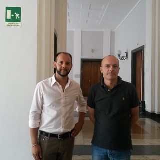 Da sinistra, Simone Vassallo ed il sindaco Carlo Capacci