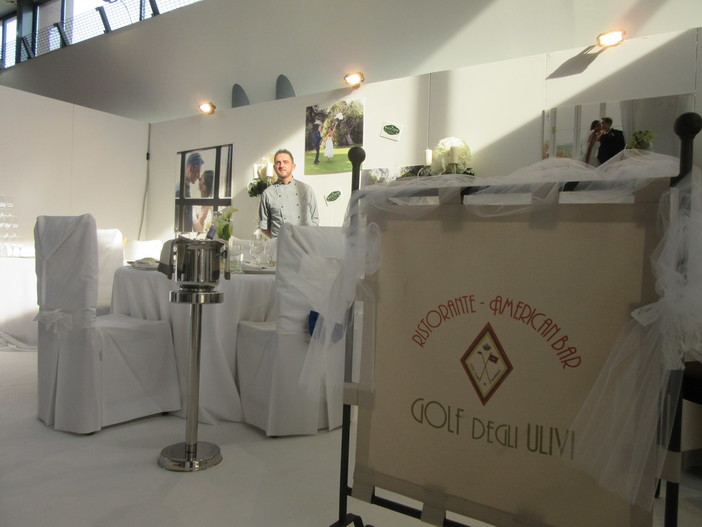 'Buca Cena', il ristorante del Circolo Golf degli Ulivi a Sanremo, fra gli stand più apprezzati al salone 'La Sposa ', oggi e domani presso il Palafiori
