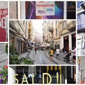 Iniziano i saldi estivi anche a Sanremo. Preoccupazioni e speranze dei commercianti