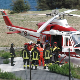 Infartuato 45enne di Monesi trasportato in elicottero a Sanremo, soccorso dai VVF e dalla Verde di Arma
