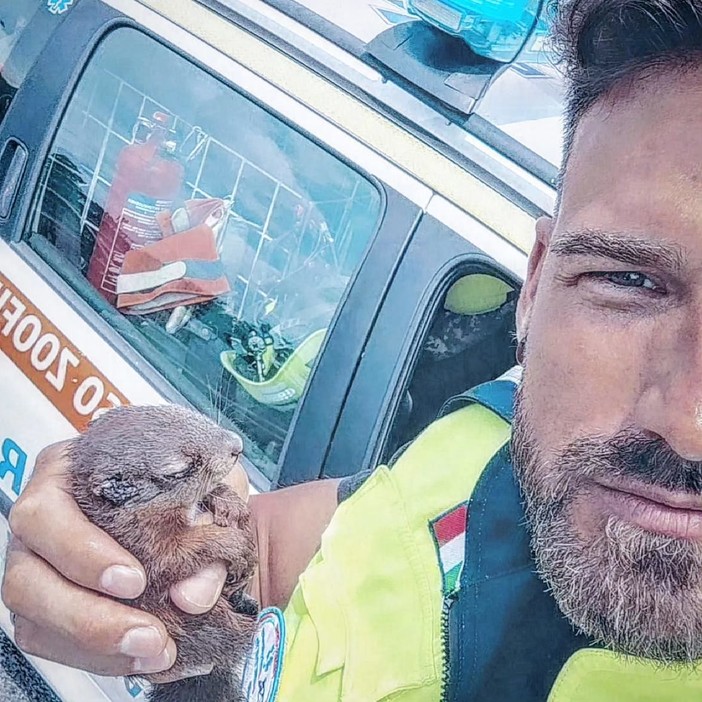 Bordighera, “Emergenza Val Nervia" salva scoiattolo ferito (Foto e video)