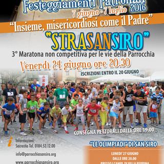Sanremo: domani sera, appuntamento con la 'StraSansiro', la maratona non competitiva per le vie della città