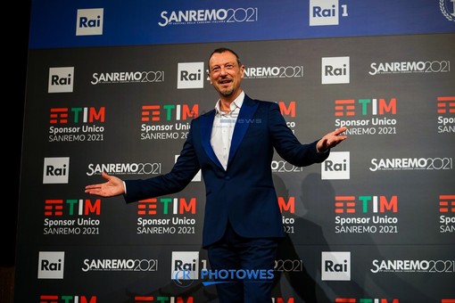 Amadeus oggi al Casinò di Sanremo Amadeus oggi al Casinò di Sanremo