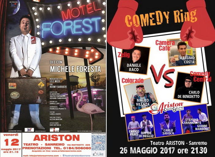 Sanremo: doppio spettacolo comico all'Ariston, venerdì prossimo sul palco il 'Mago Forest'