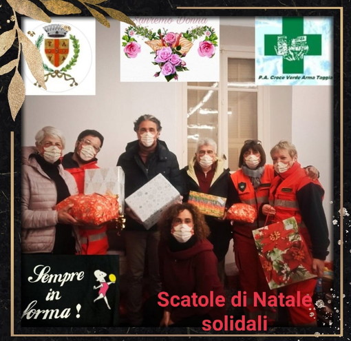 Taggia: consegnate le 'Scatole di Natale' per donare un po' di gioia ai più bisognosi