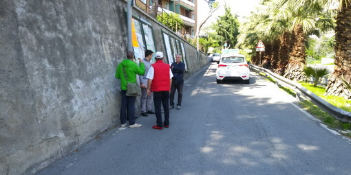 Sanremo: sopralluogo dell'Assessore Trucco per verificare le problematiche del quartiere di San Martino (Foto)