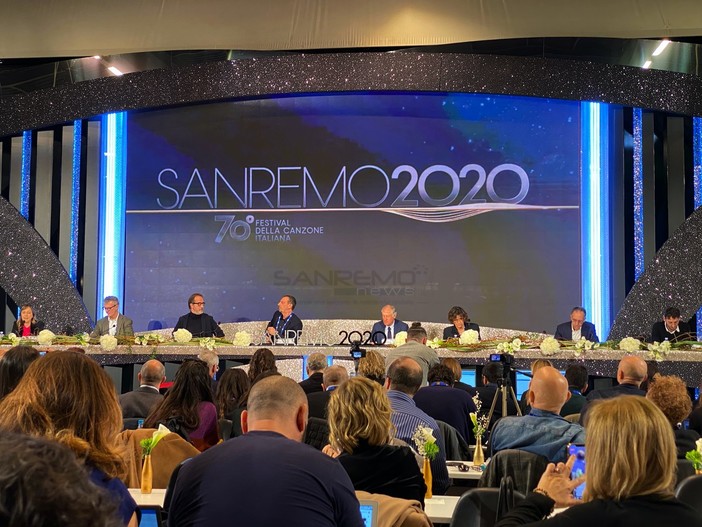 La sala stampa del 70° Festival di Sanremo La sala stampa del 70° Festival di Sanremo