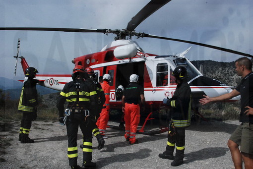 Pigna: anziano colpito da ictus, interviene l'elicottero per il trasporto al 'Santa Corona' di Pietra Ligure