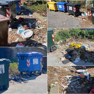 Le immagini dalle strade sopra Bussana