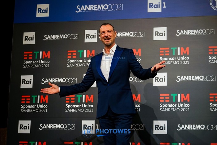 Amadeus oggi al Casinò di Sanremo Amadeus oggi al Casinò di Sanremo