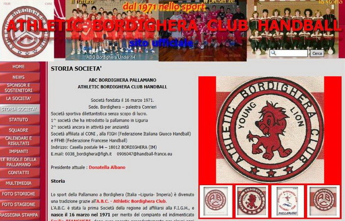 Pallamano: desta continuo interesse il nuovo sito ufficiale dell’Abc Bordighera Pallamano: desta continuo interesse il nuovo sito ufficiale dell’Abc Bordighera