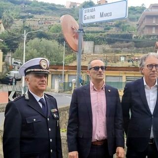 Sanremo: risistemate le targhe di strada Marco Gavino, oggi la piccola cerimonia con il Sindaco (Foto)