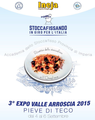 “Stocafissando in giro per l’Italia” da domani a domenica a Pieve di Teco per l’Expo Valle Arroscia