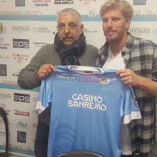 Gennaro Acampora con il Direttore Generale della Sanremese Pino Fava