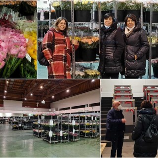 Le immagini della visita al Mercato dei Fiori