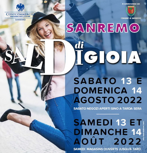 Sanremo: sabato e domenica prossimi tornano i grandi affari con 'Saldi di gioia' della Confcommercio