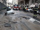 La provincia Savona in un momento non fortunato: non basta il virus, nel capoluogo cede una tubatura e frana una strada (Foto e Video)
