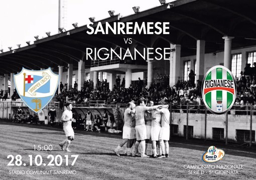 Calcio: la Sanremese anticipa al sabato la gara con la Rignanese valida per la 9a giornata di campionato