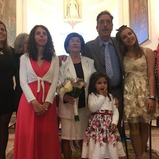 Sanremo: alla chiesa di San Romolo i festeggiamenti per i 50 anni di matrimonio di Serafino Prevosto e Luisella Cipresso Sanremo: alla chiesa di San Romolo i festeggiamenti per i 50 anni di matrimonio di Serafino Prevosto e Luisella Cipresso