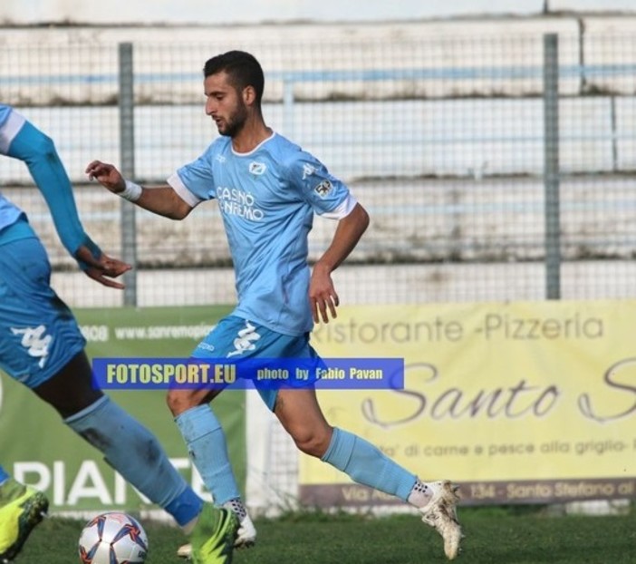 Filippo Scalzi, attaccante della Sanremese (foto Fabio Pavan)