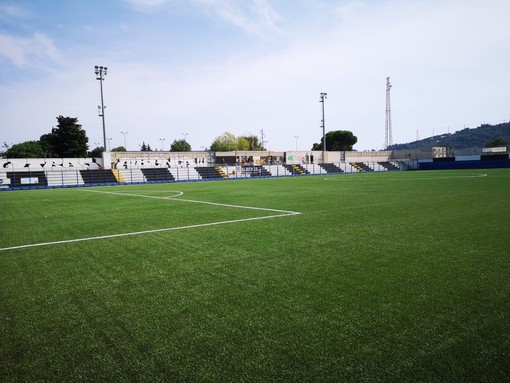 Lo stadio “Annibale Riva” di Albenga