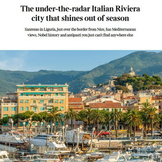Sanremo protagonista su “The Times”: gli appartamenti di Homeholidaysanremo scelti per rappresentare la città dei fiori Sanremo protagonista su “The Times”: gli appartamenti di Homeholidaysanremo scelti per rappresentare la città dei fiori