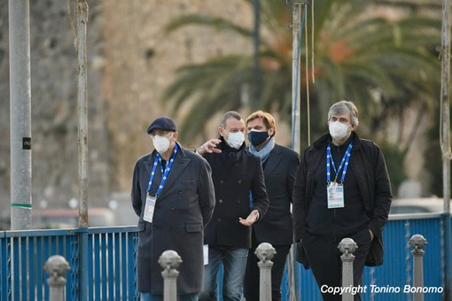 Il sopralluogo di Amadeus nel 2021 tra Pian di Nave e il lungomare