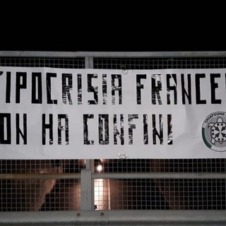 Lo striscione di CasaPound