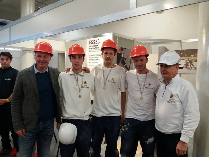 Gli allievi della Scuola Edile di Imperia alla prima edizione ligure dei World Skills Exhibition Competizioni Promozionali Regionali