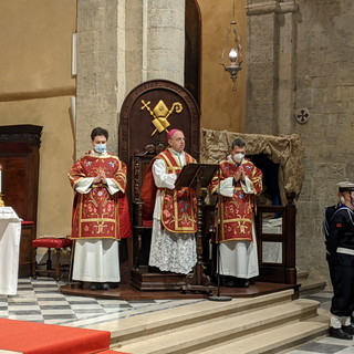 Sanremo: la Guardia Costiera ha celebrato stamattina la Patrona della Marina Militare Santa Barbara (Foto)
