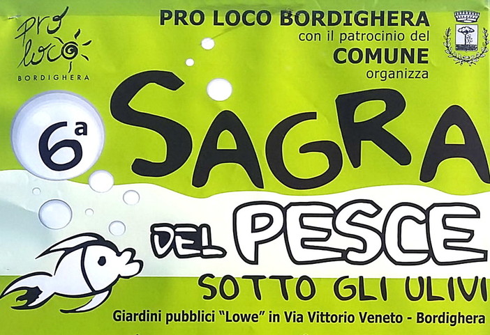 Bordighera; da giovedì prossimo due settimane con la 'Sagra del Pesce' ai Giardini Lowe Bordighera; da giovedì prossimo due settimane con la 'Sagra del Pesce' ai Giardini Lowe