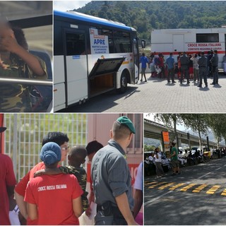 Le immagini dello sgombero