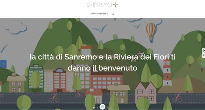 La home page di “Sanremo Plus”