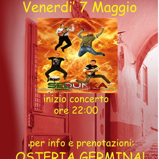 Domani sera al Germinal di scena i Sedunka