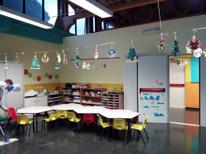 Una delle aule della scuola