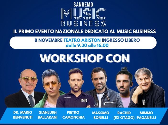 Sanremo: venerdì prossimo al Teatro Ariston il 'Music Business' con operatori e professionisti della musica Sanremo: venerdì prossimo al Teatro Ariston il 'Music Business' con operatori e professionisti della musica