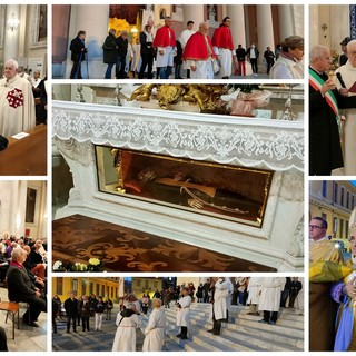 Imperia, Santa messa in Duomo e tradizionale processione per celebrare San Leonardo da Porto Maurizio (Foto e Video)